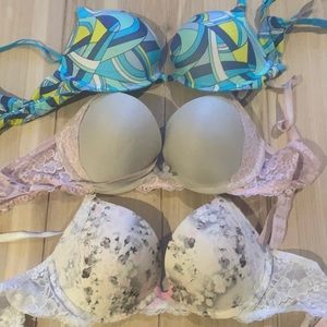 3 34C Victoria Secret Bras